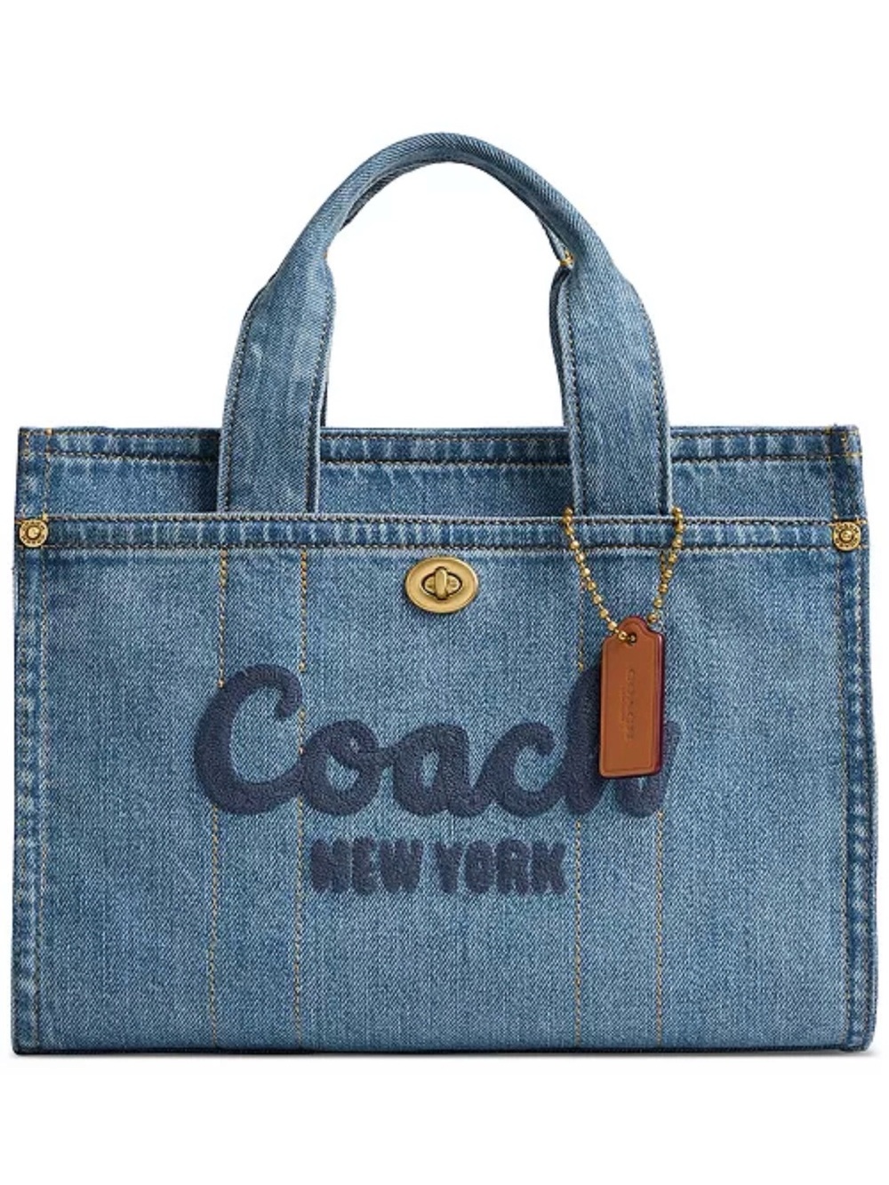 Coach Cargo Denim Tote - Picture 3 of 4